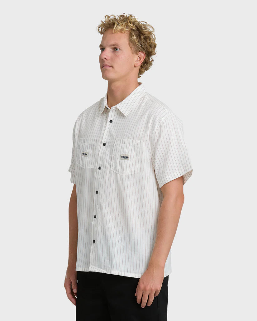 Billabong Bad Dog Short Sleeve Shirt - Off White - Sun Diego Boardshop