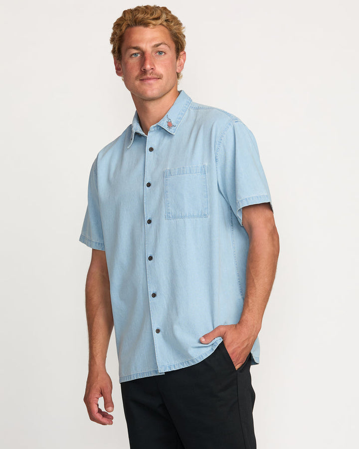 Billabong Occy Short Sleeve Shirt - Cloud Blue - Sun Diego Boardshop