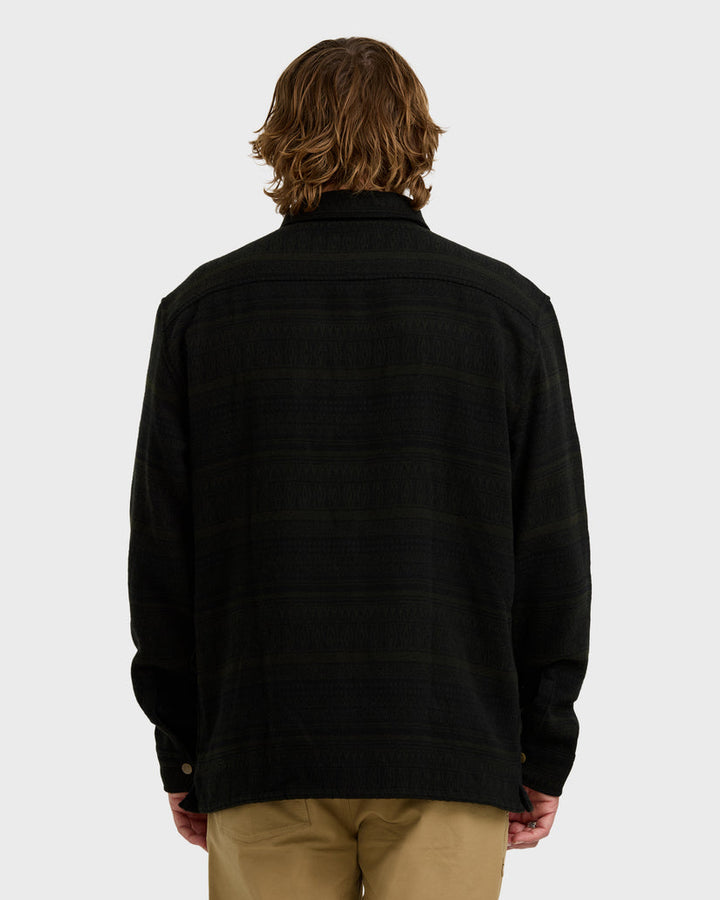 Billabong Lodge Long Sleeve Shirt - Dark Military