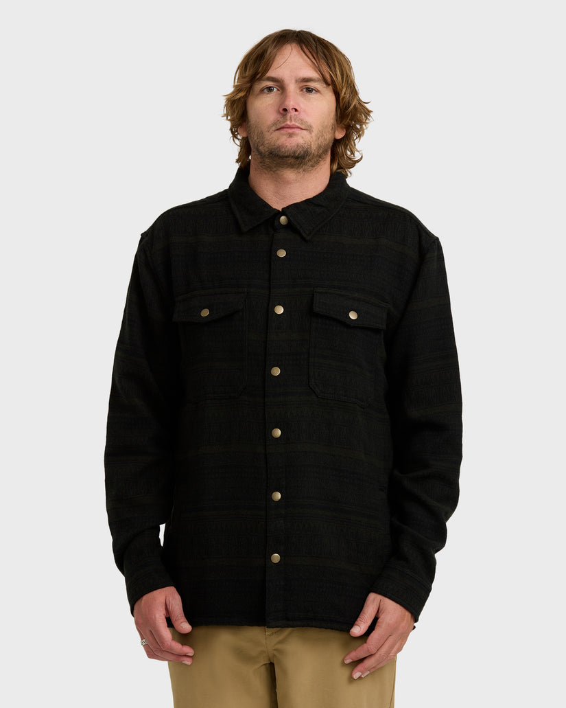 Billabong Lodge Long Sleeve Shirt - Dark Military - Sun Diego Boardshop