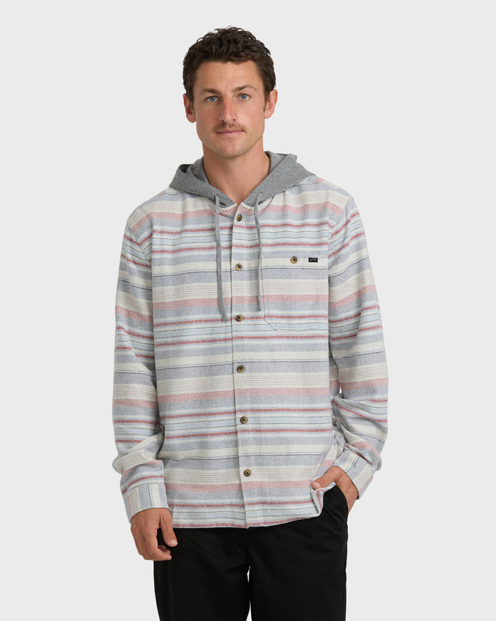 Billabong Baja Long Sleeve Flannel - Off White - Sun Diego Boardshop
