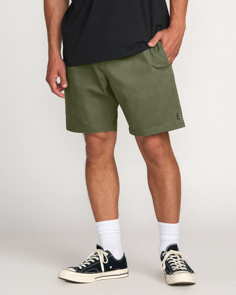 Billabong Larry Laybacks 19" Twill Shorts - Olive - Sun Diego Boardshop