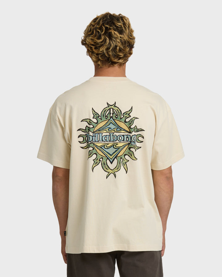 Billabong Men's Solar Flare OG T-Shirt - Oatmeal - Sun Diego Boardshop