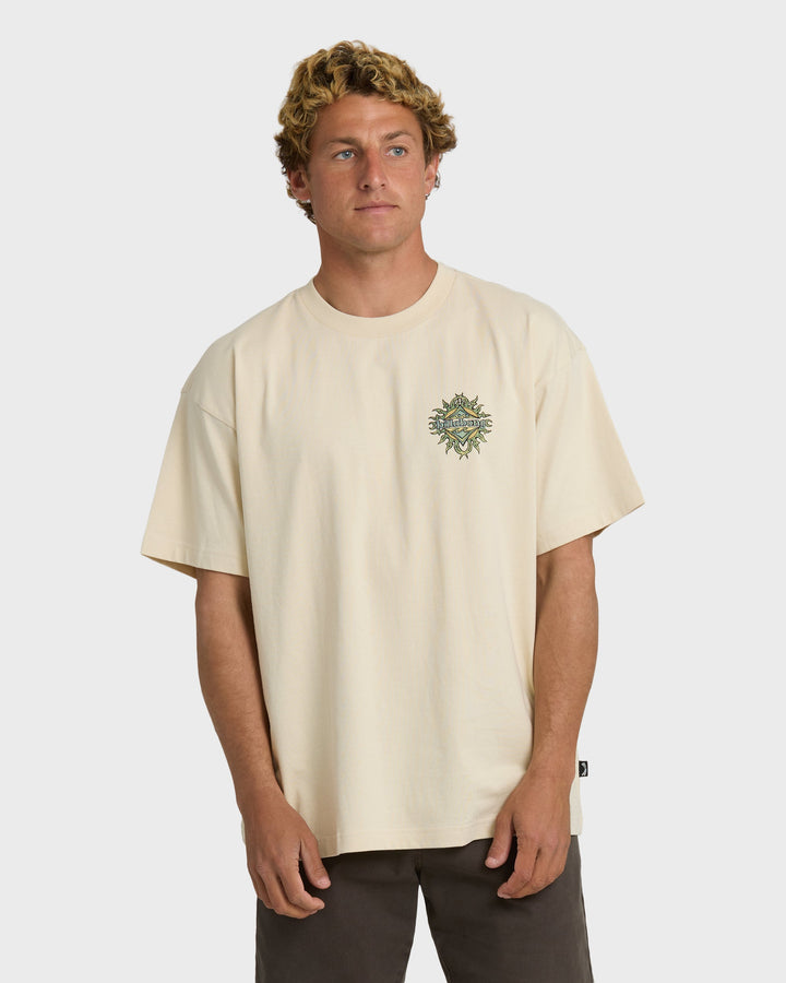 Billabong Men's Solar Flare OG T-Shirt - Oatmeal - Sun Diego Boardshop