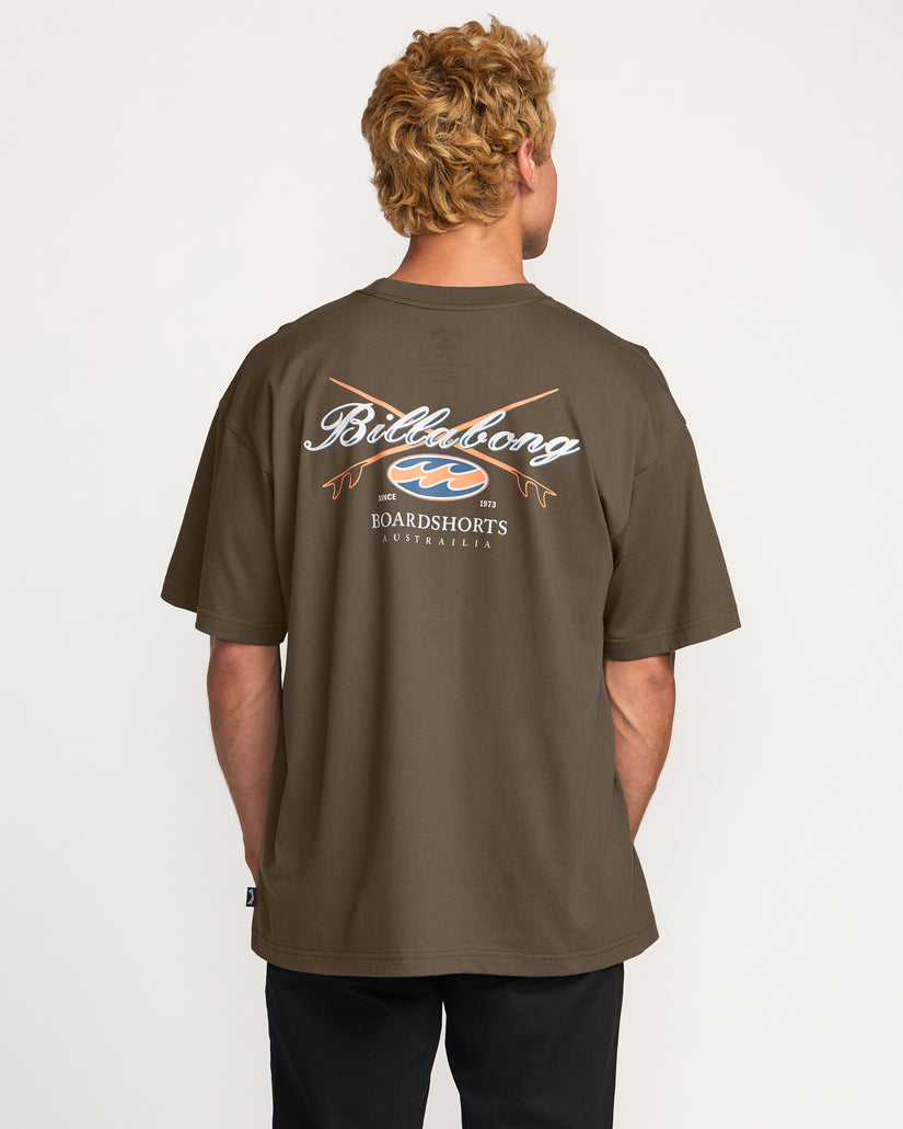Billabong Crossboards Og Tee - Brown - Sun Diego Boardshop
