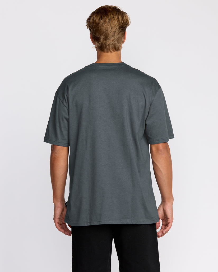 Billabong Rotor Diamond Regular Short Sleeve T-Shirt - Medium Blue - Sun Diego Boardshop