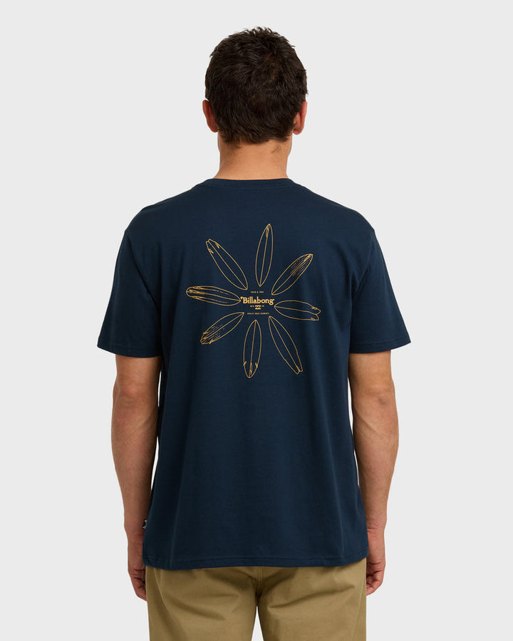 Billabong Quiver Premium Short Sleeve T-Shirt - Navy