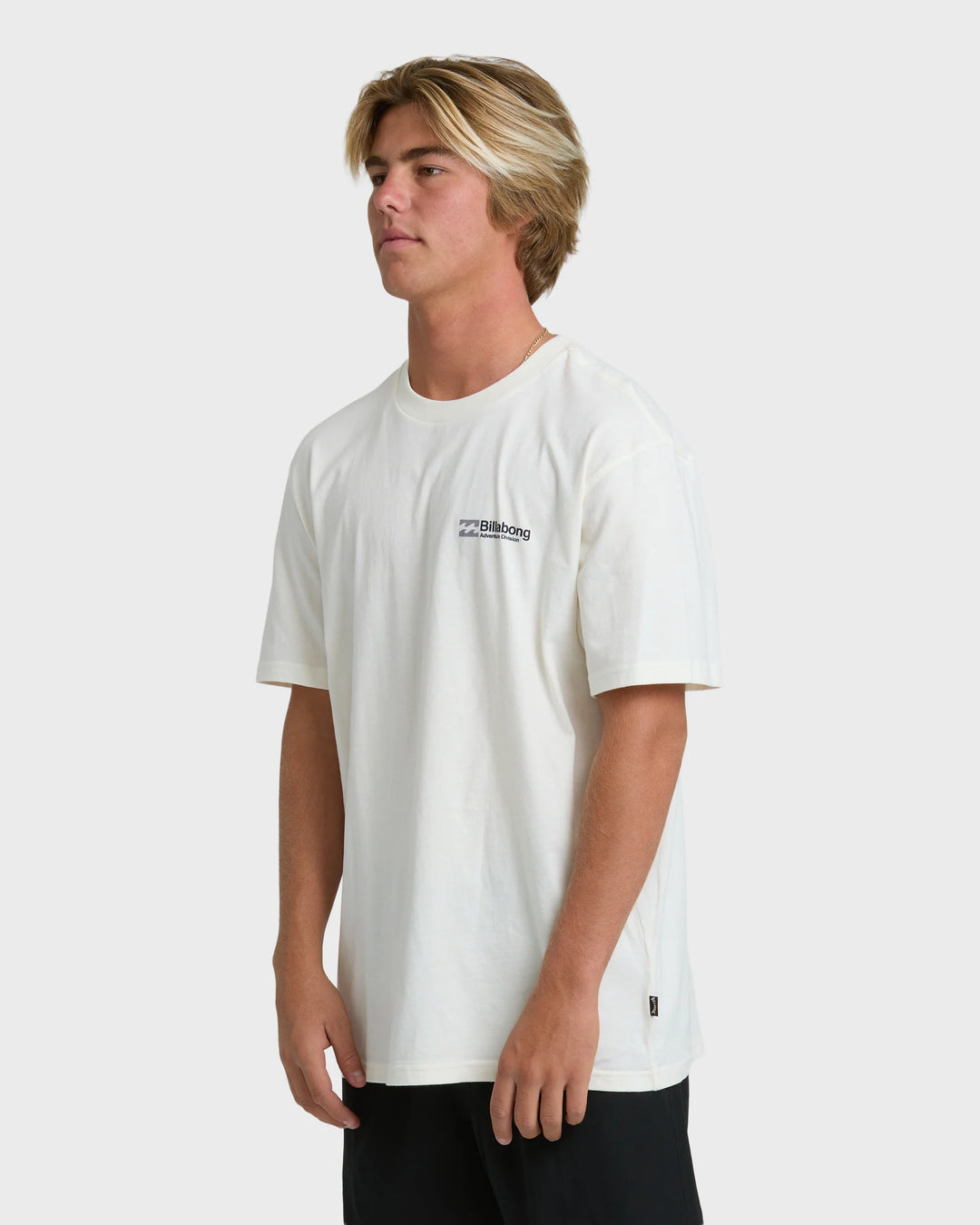 Billabong Men's Make Tracks Adiv Premium Short Sleeve T-Shirt - Off White - Sun Diego Boardshop