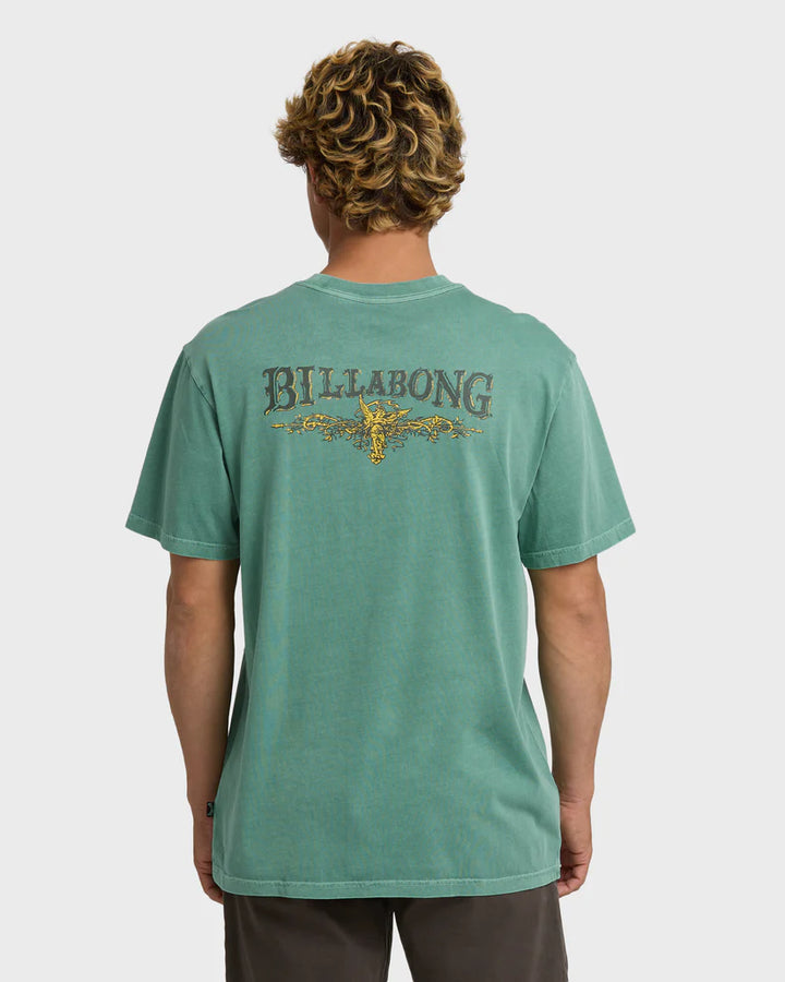 Billabong Pure Intentions Wave Washed Premium Short Sleeve T-Shirt - Seagreen - Sun Diego Boardshop