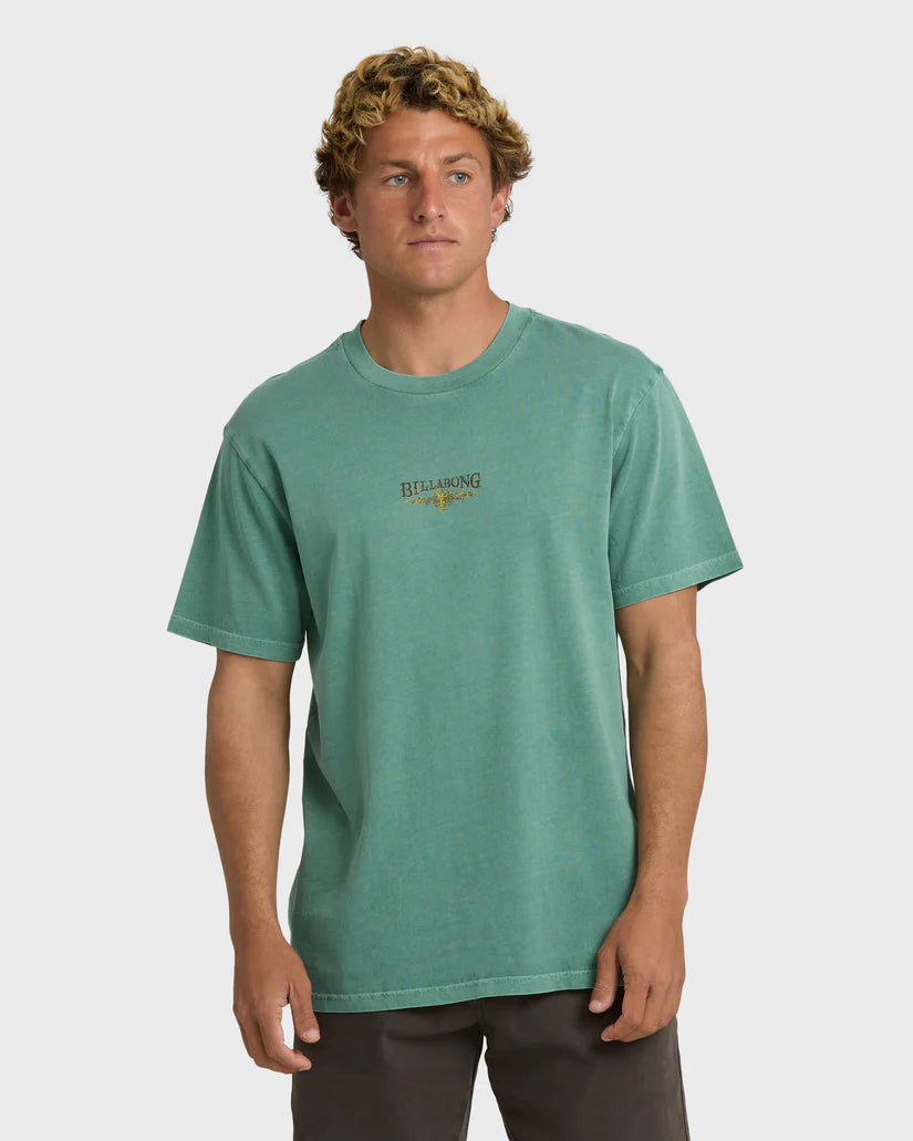 Billabong Pure Intentions Wave Washed Premium Short Sleeve T-Shirt - Seagreen - Sun Diego Boardshop