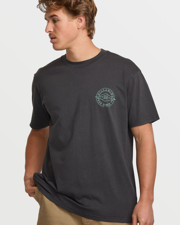 Billabong Big Dave Premium Wave Wash Short Sleeve Tee - WASHED BLACK - Sun Diego Boardshop