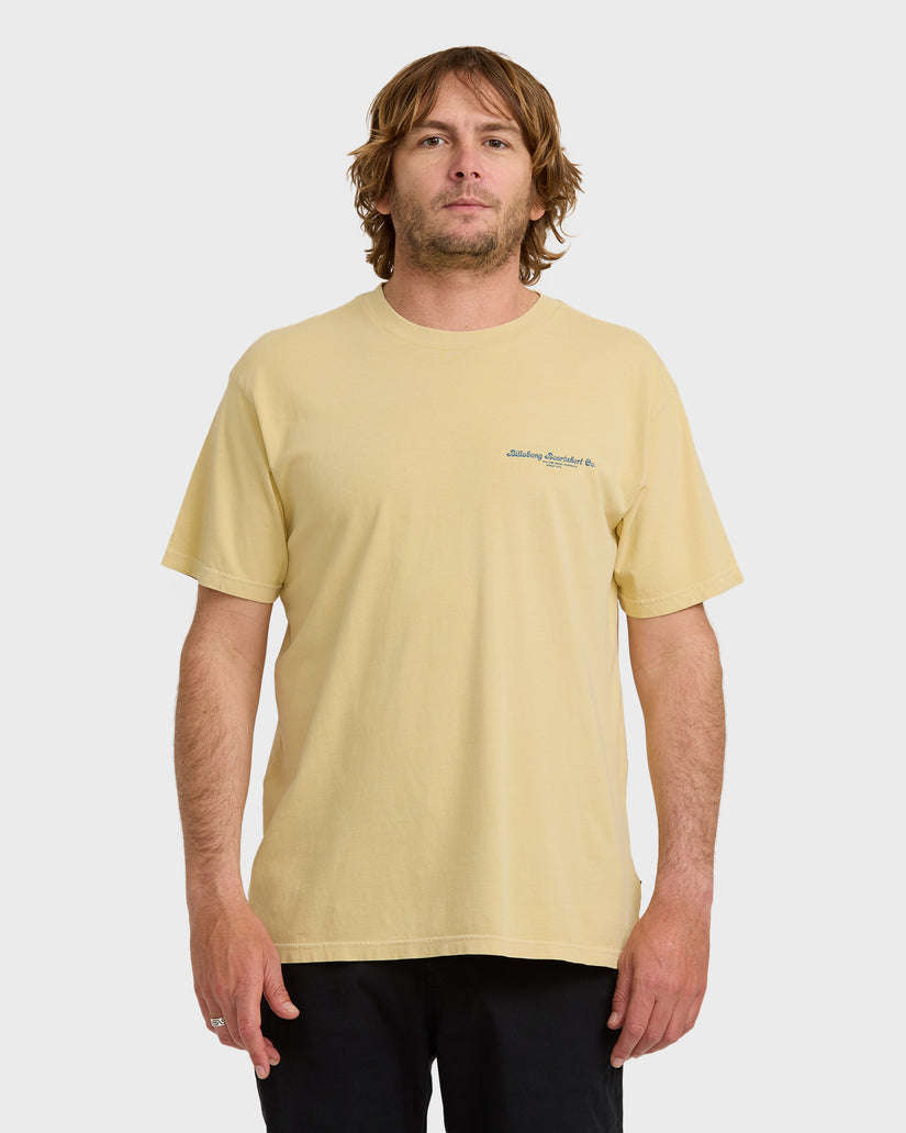 Billabong Suspects Premium Ww Short Sleeve T-Shirt - Golden Yellow - Sun Diego Boardshop