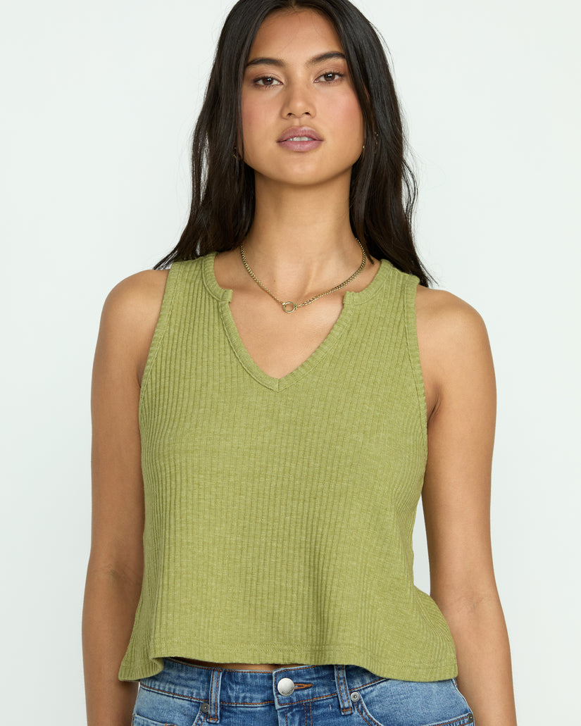 Billabong Aya Sun Knit Tank - Avocado - Sun Diego Boardshop