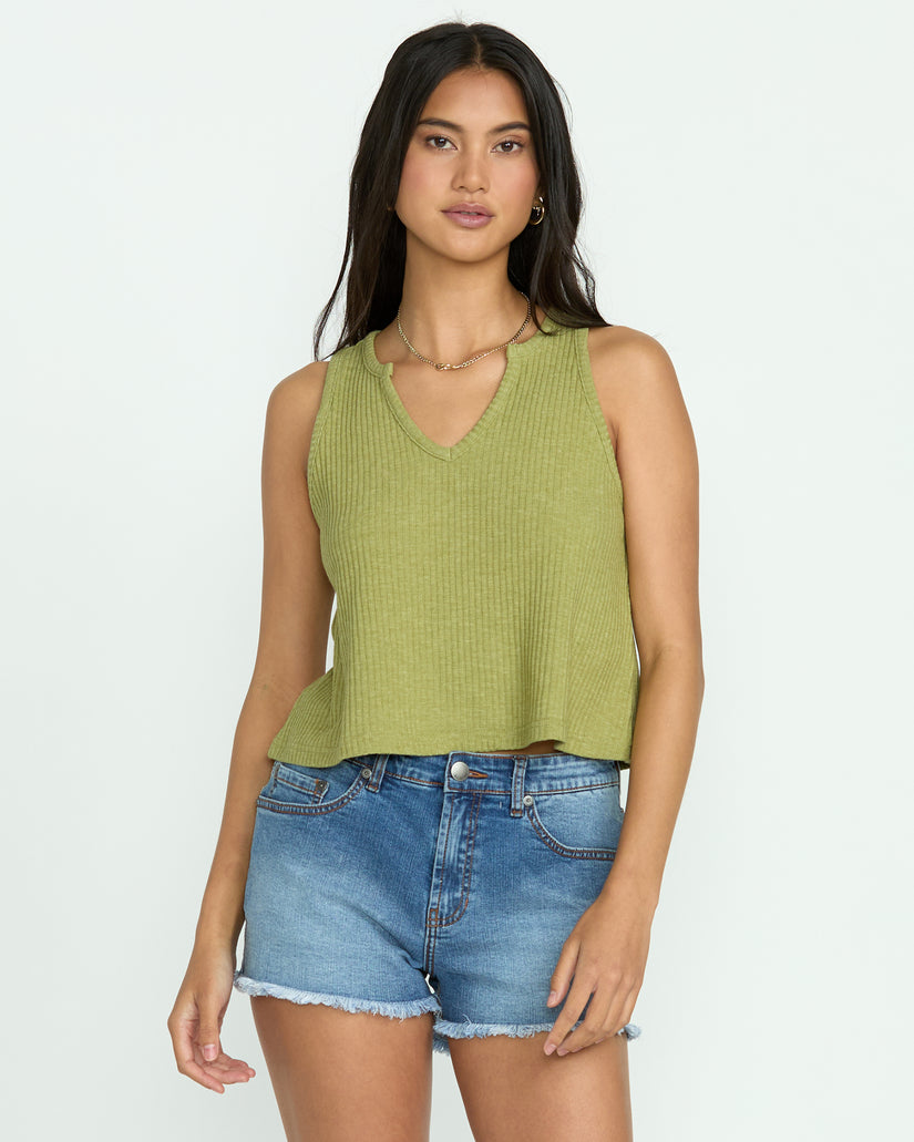 Billabong Aya Sun Knit Tank - Avocado - Sun Diego Boardshop