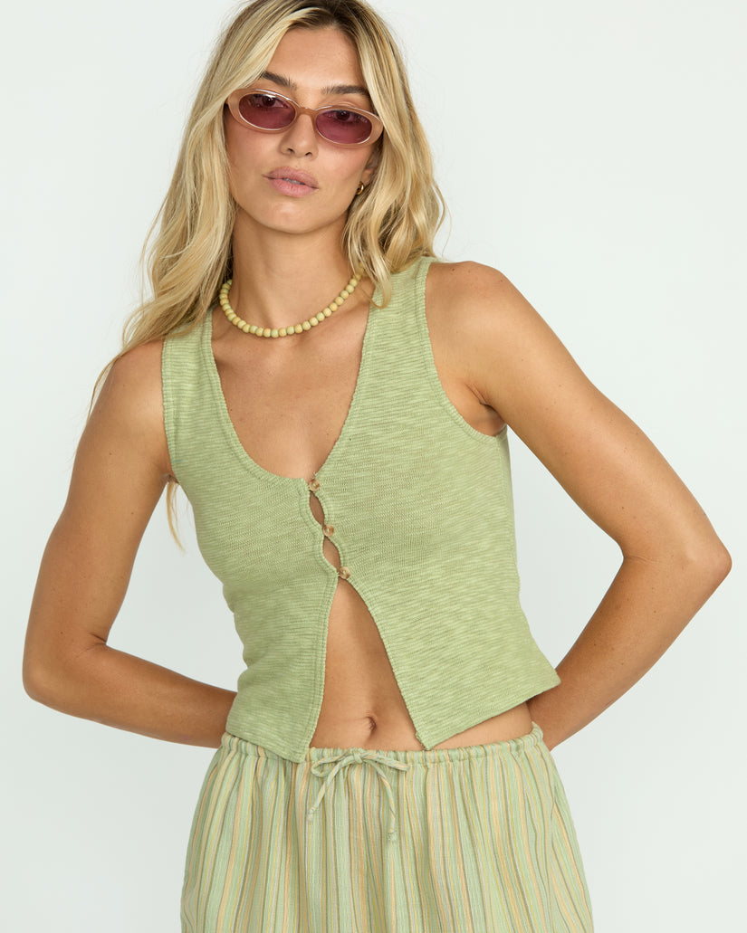 Billabong Bren Knit Vest - Pistachio Gfm0 - Sun Diego Boardshop