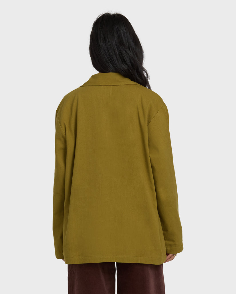 Billabong Floral Fields Shacket - Moss - Sun Diego Boardshop