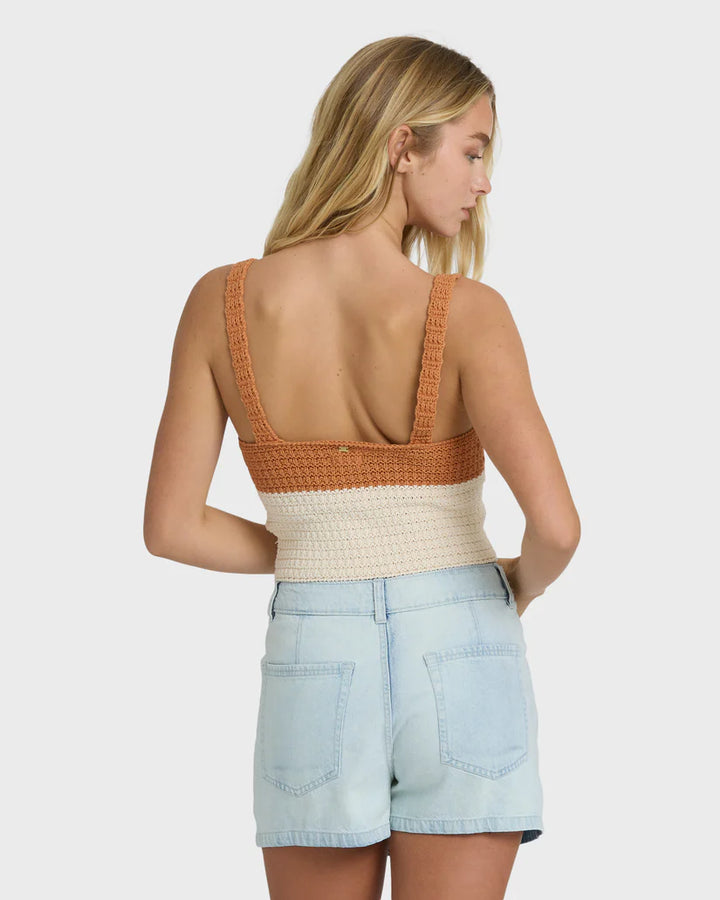 Billabong Anders Sweater Tank - Caramel Cafe