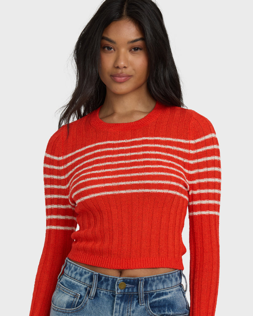 Billabong Clare Sweater - Red Aloha - Sun Diego Boardshop