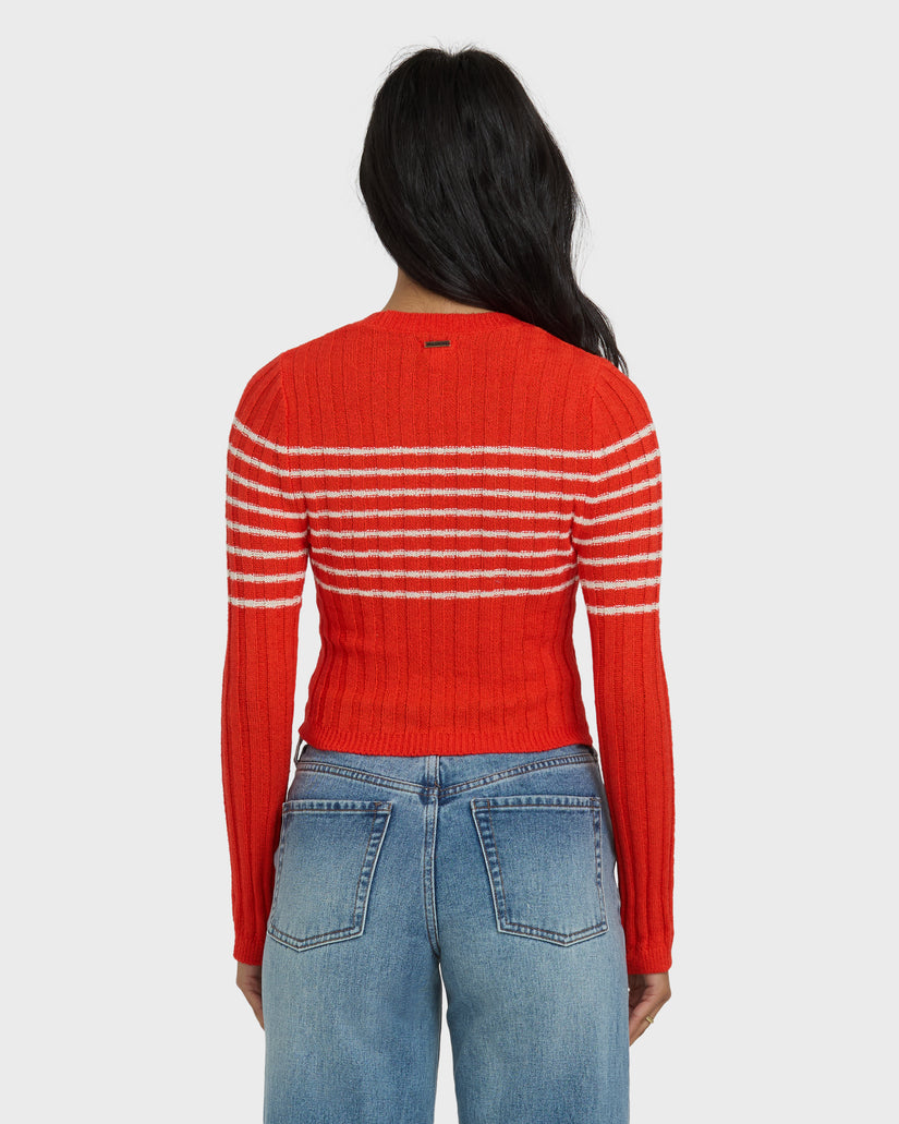 Billabong Clare Sweater - Red Aloha - Sun Diego Boardshop