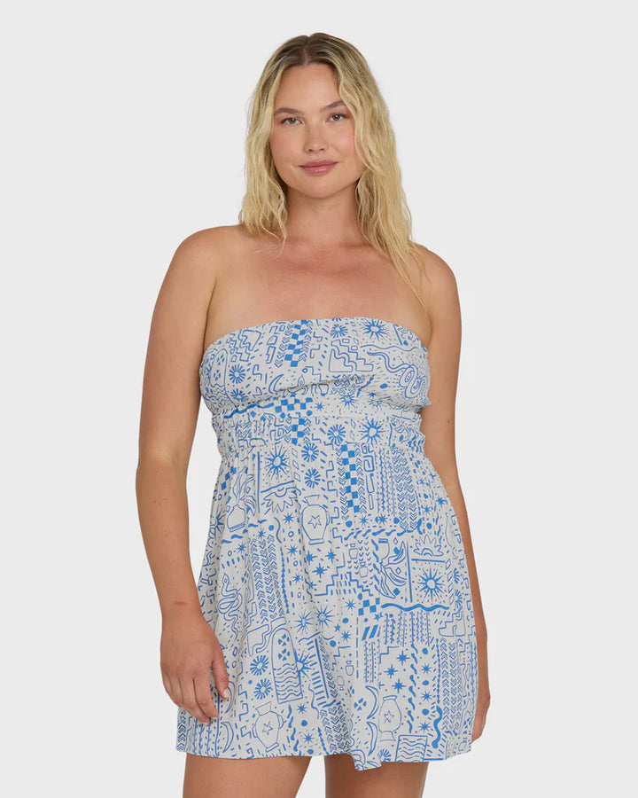 Billabong In The Sky Mini Dress - White Cap