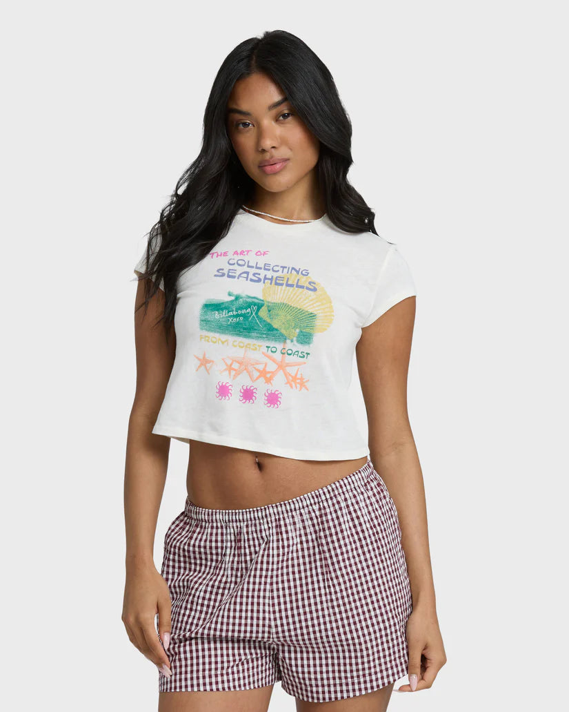Billabong Coastal Adventures Short Sleeve T-Shirt - White Cap - Sun Diego Boardshop