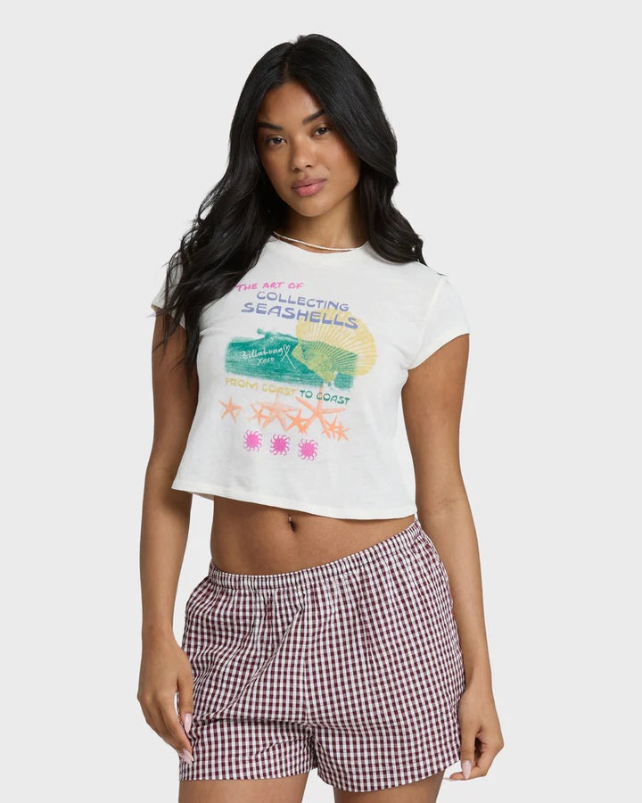 Billabong Coastal Adventures Short Sleeve T-Shirt - White Cap - Sun Diego Boardshop