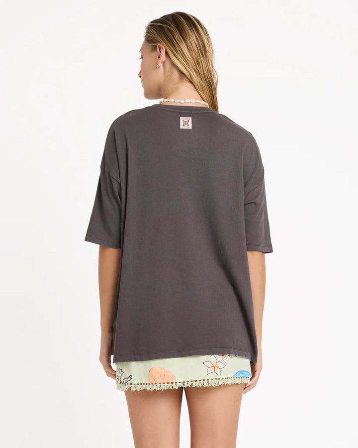 Billabong Lottie Hall Short Sleeve T-Shirt - Off Black - Sun Diego Boardshop