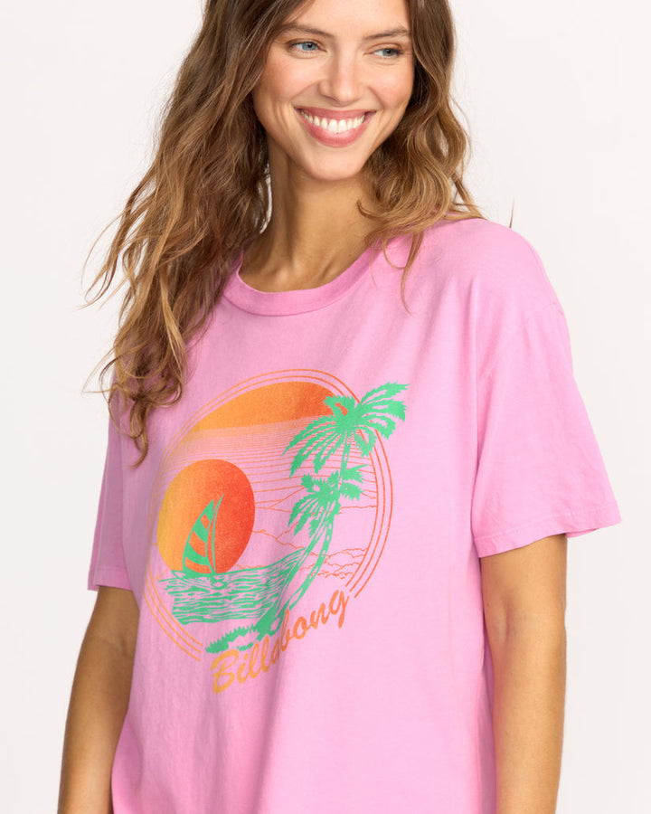 Billabong Bright New Day Tee - Bright Rose - Sun Diego Boardshop