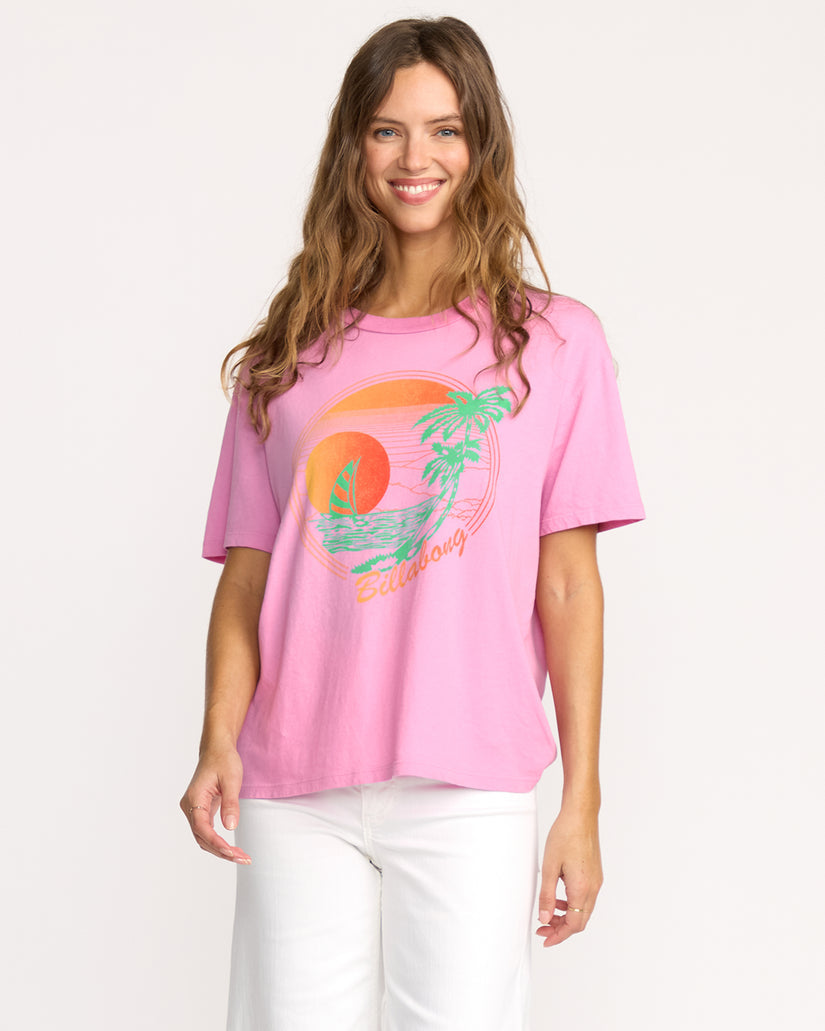 Billabong Bright New Day Tee - Bright Rose - Sun Diego Boardshop