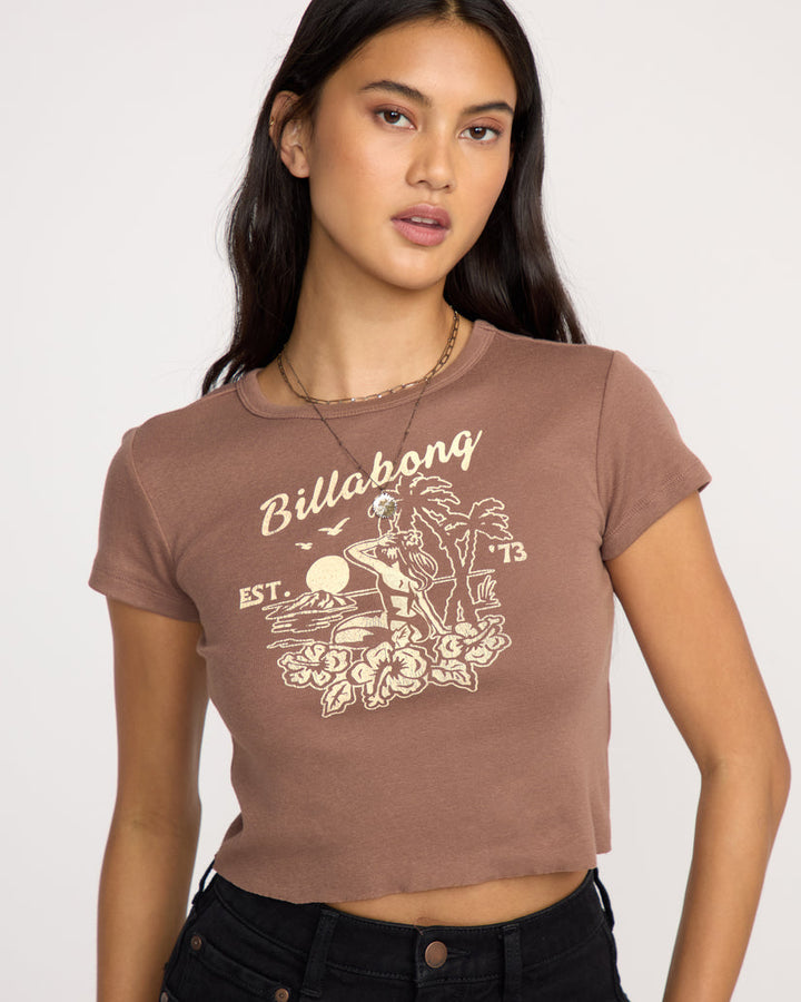 Billabong Tropic Happenings Short Sleeve T-Shirt - Espresso Brown - Sun Diego Boardshop