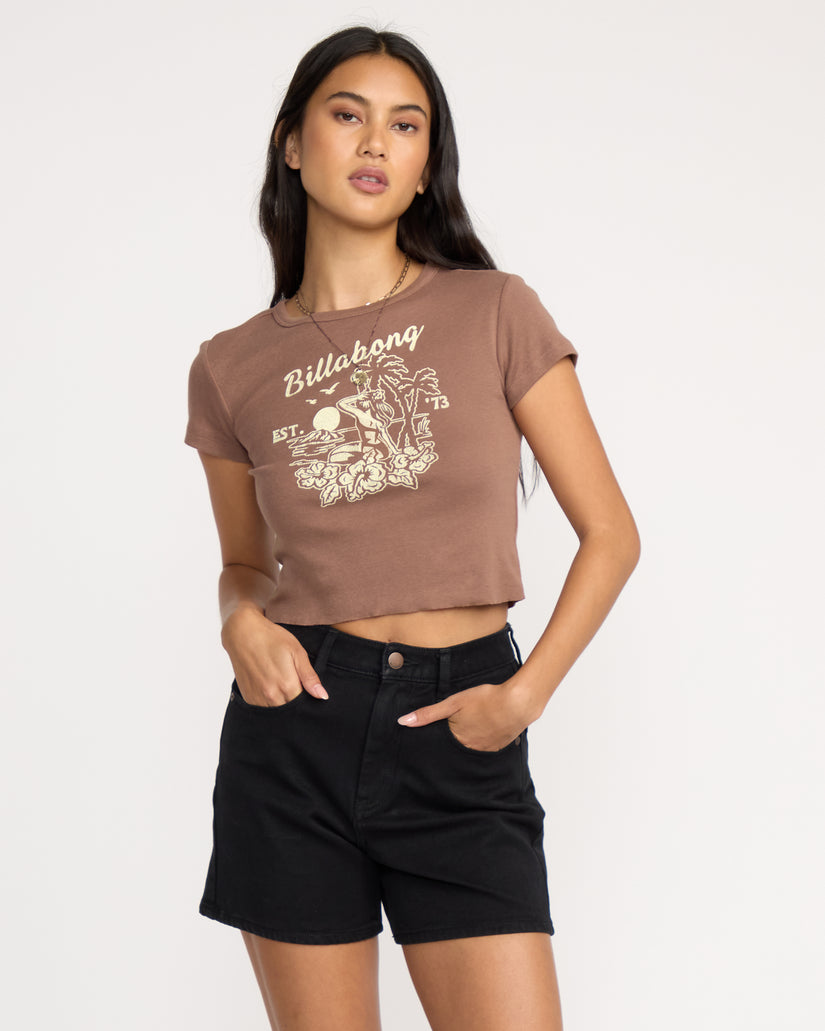 Billabong Tropic Happenings Short Sleeve T-Shirt - Espresso Brown - Sun Diego Boardshop