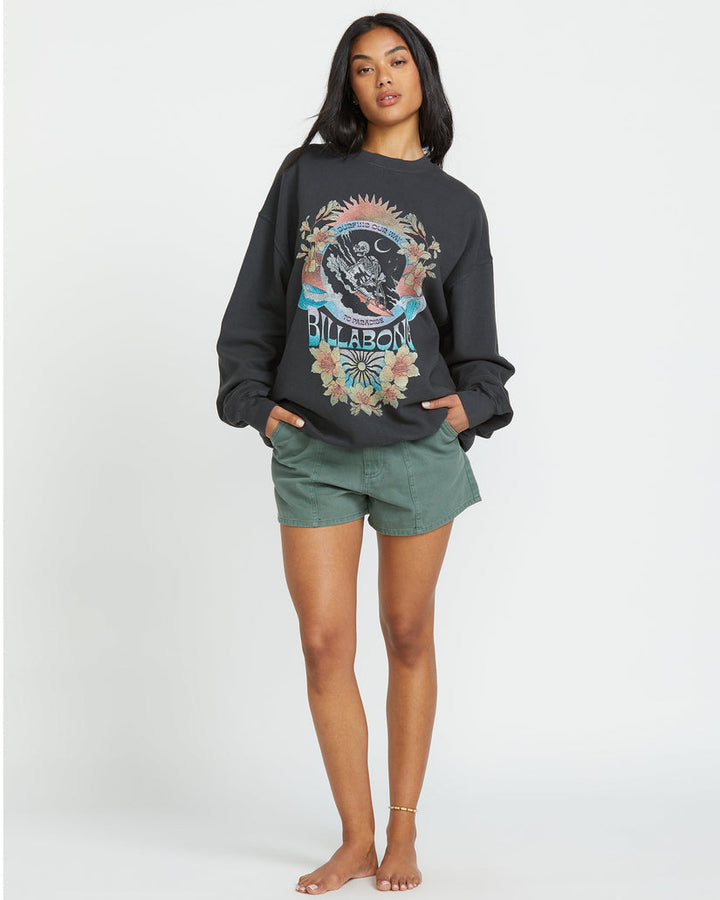 Billabong Ride In Crew Sweatshirt - Black Sands - Sun Diego Boardshop