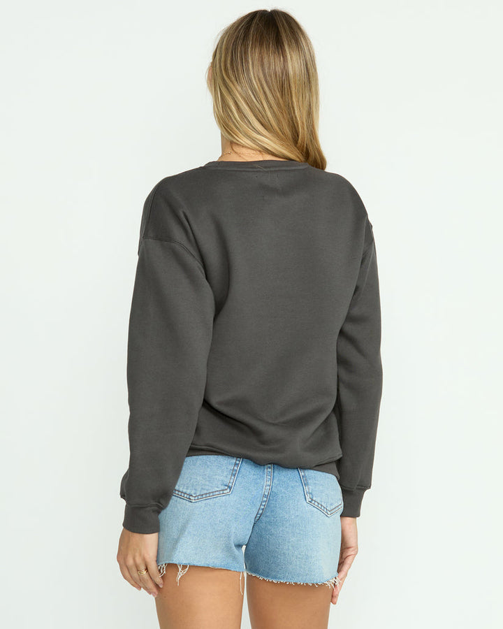 Billabong Wonderland Calls Crewneck Sweatshirt - Off Black - Sun Diego Boardshop