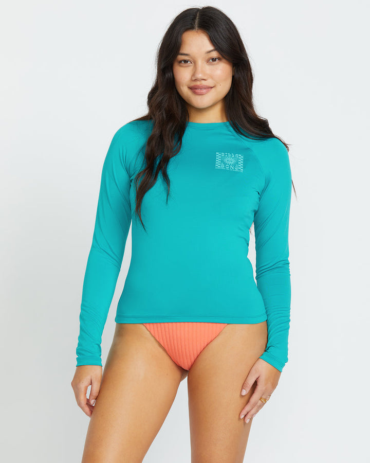 Billabong Sol Searcher Rashguard - BLUE LAGOON - Sun Diego Boardshop