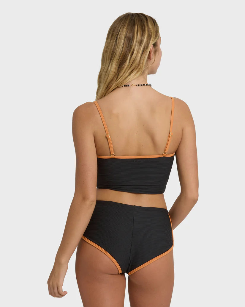 Billabong Tanlines Surf Tank Swim Tank Bikini Top - Black