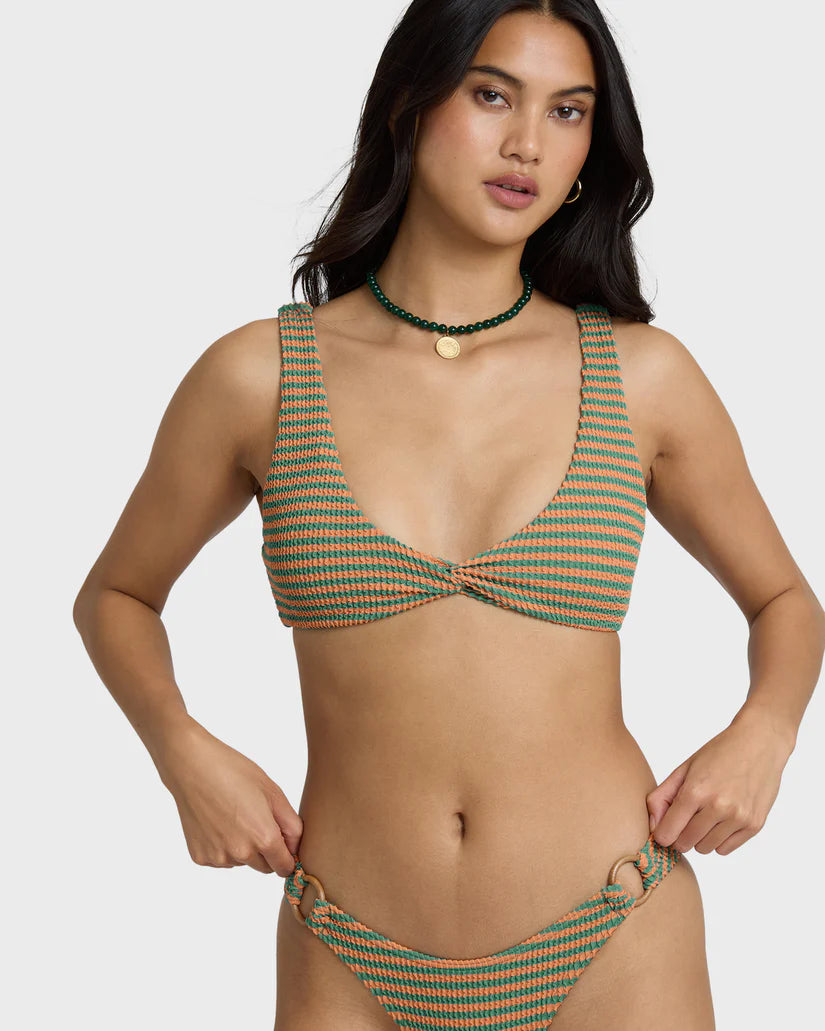 Billabong Summer Hi Yd Twist Tank Swim Tank Bikini Top - Bay Blue