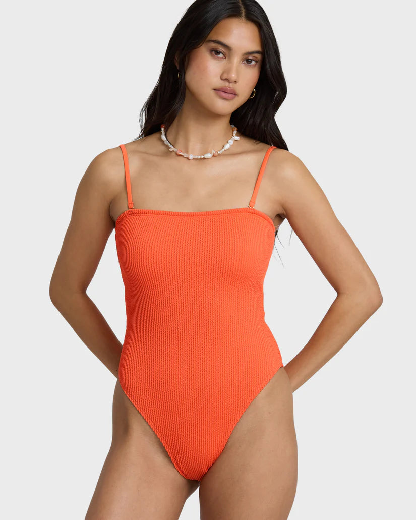 Billabong Summer Hi Tully One Piece Swimsuit - Hot Coral