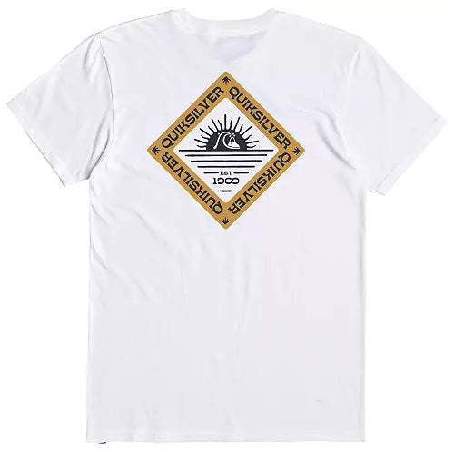 Quiksilver West Wind Short Sleeve T-Shirt - WHITE - Sun Diego Boardshop