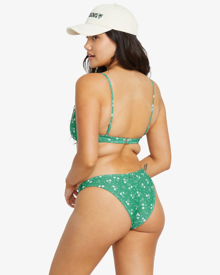 Billabong In The Green Charlie Medium Coverage Tri Bikini Top - ISLAND GREEN - Sun Diego Boardshop