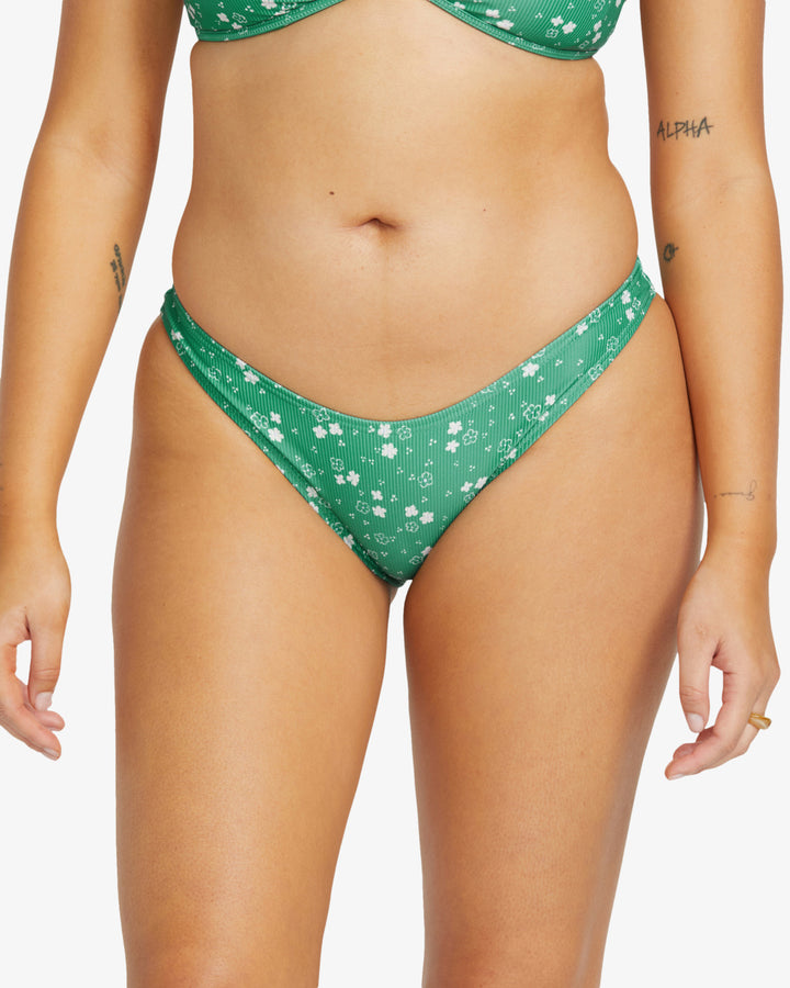 Billabong In The Green Medium Coverage Hike Bikini Bottoms - ISLAND GREEN - Sun Diego Boardshop