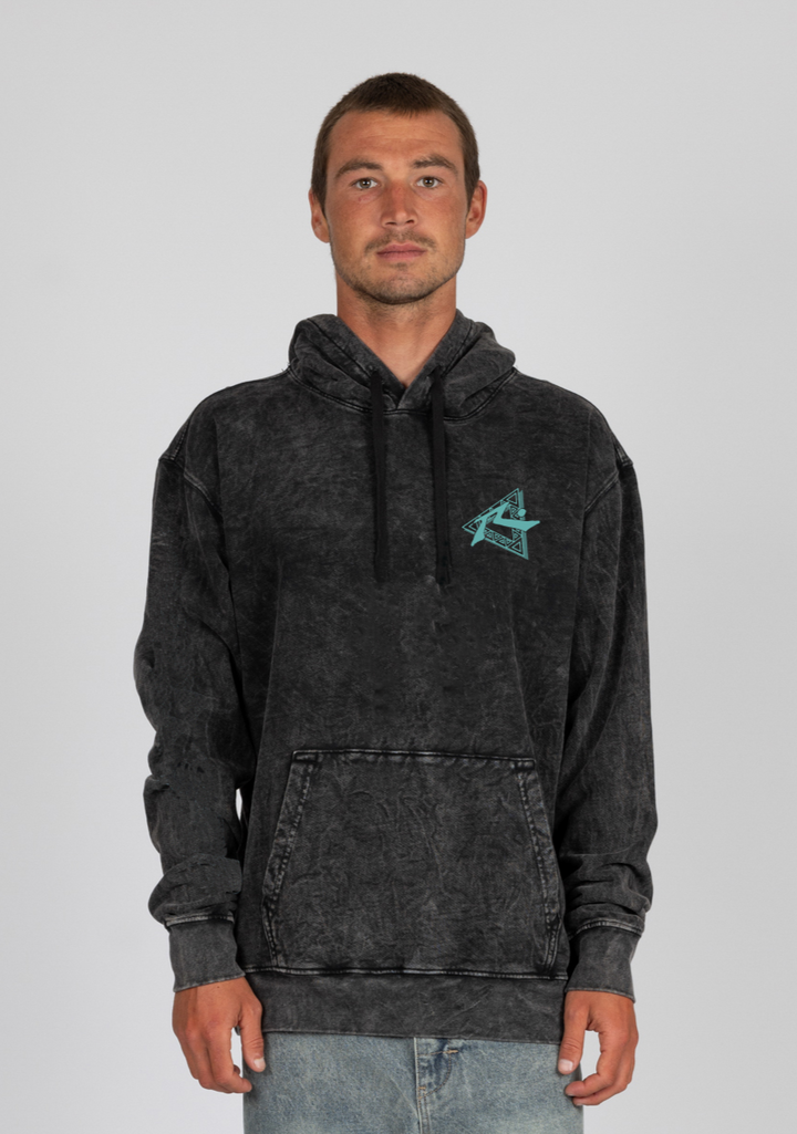 Rusty Triangle R.Dot Hooded Pull Over - Black Acid - Sun Diego Boardshop