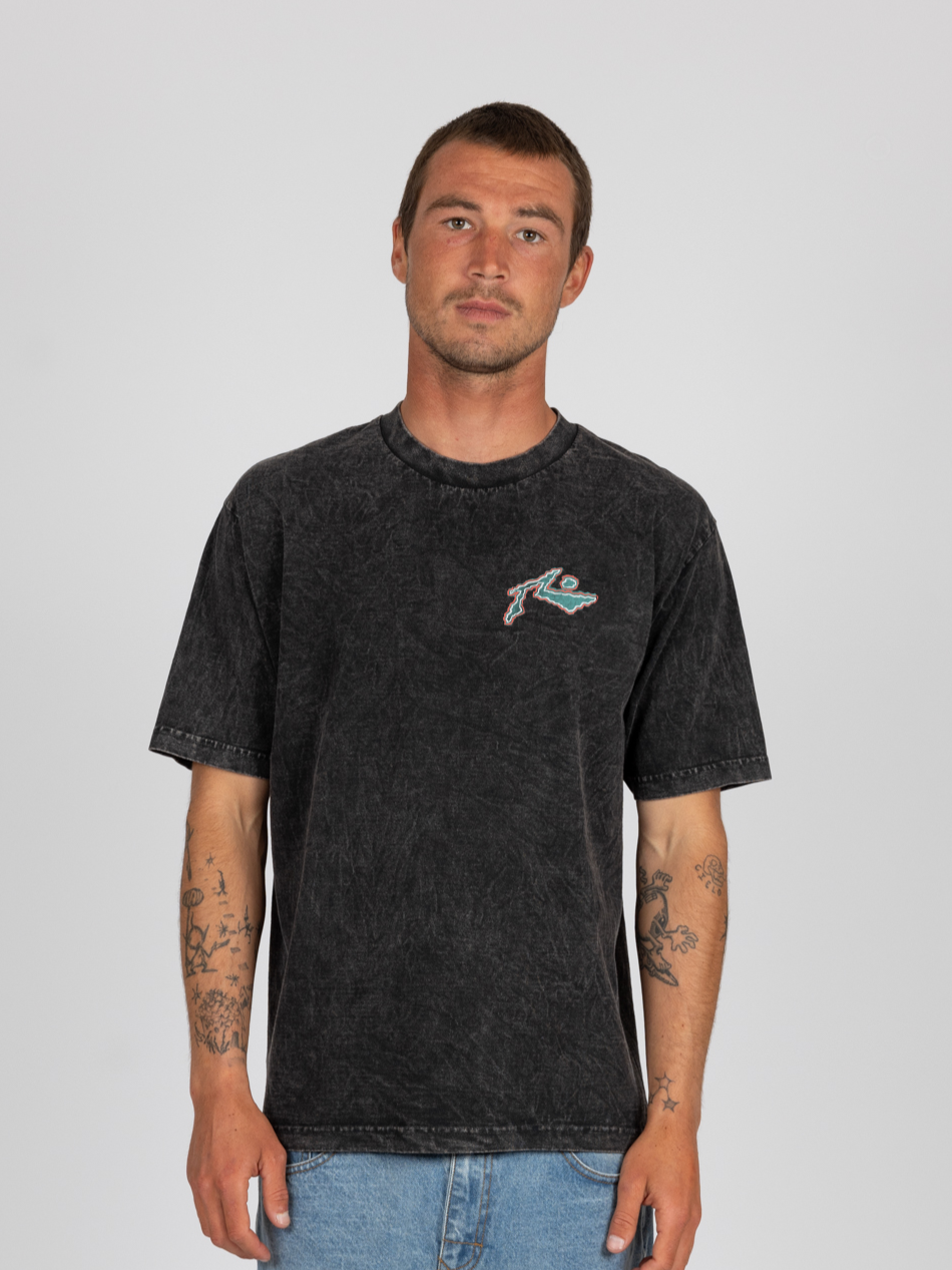Rusty Ninety Sun Short Sleeve Tee - Black Acid - Sun Diego Boardshop