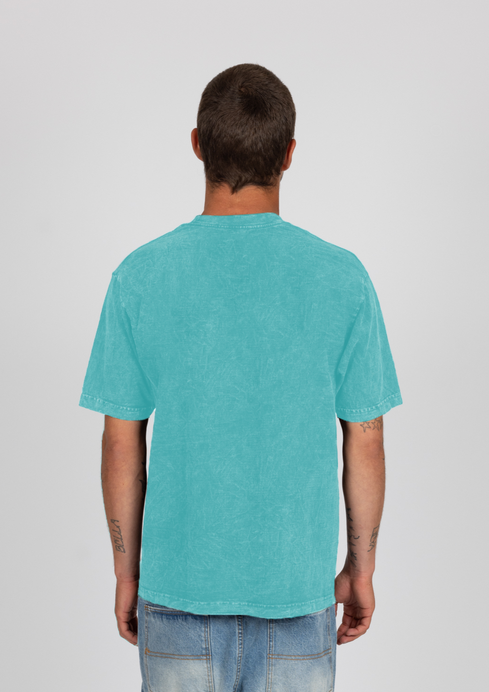 Rusty Acid Zebra Short Sleeve Tee - Teal Acid - Sun Diego Boardshop