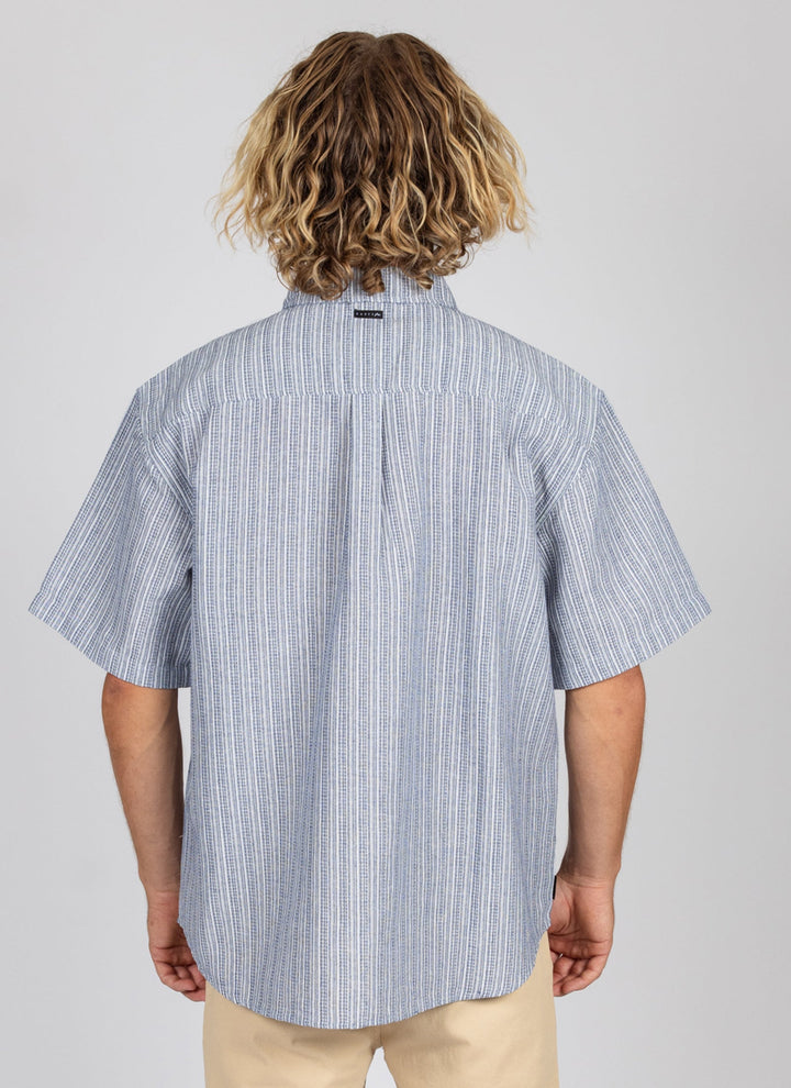 Rusty Dilla Short Sleeve Woven Shirt - Royal Navy - Sun Diego Boardshop