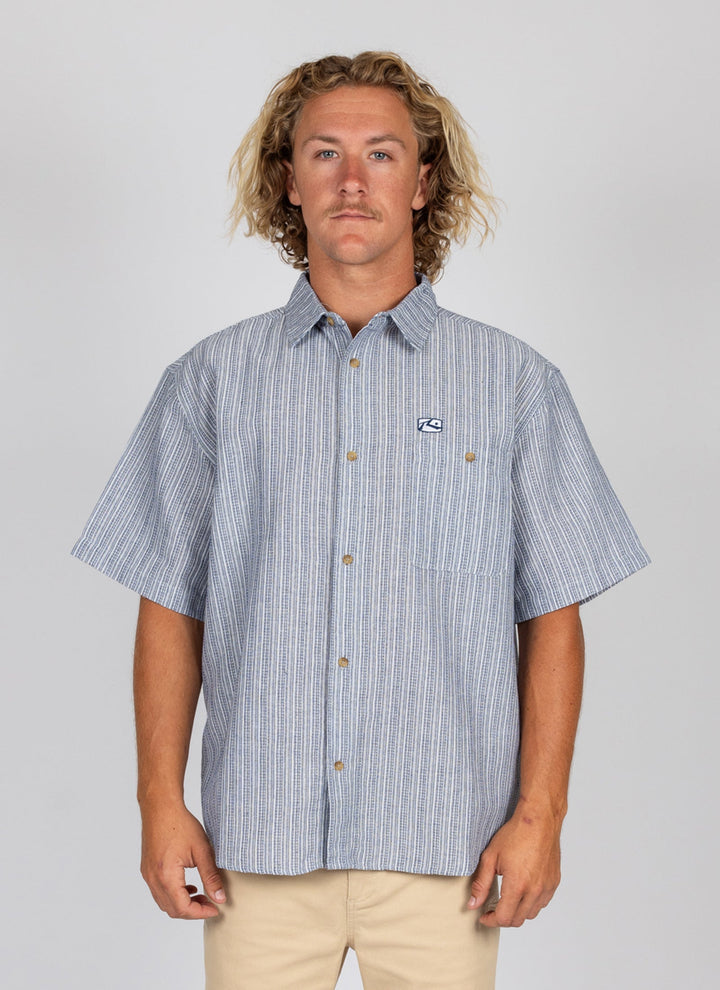 Rusty Dilla Short Sleeve Woven Shirt - Royal Navy - Sun Diego Boardshop