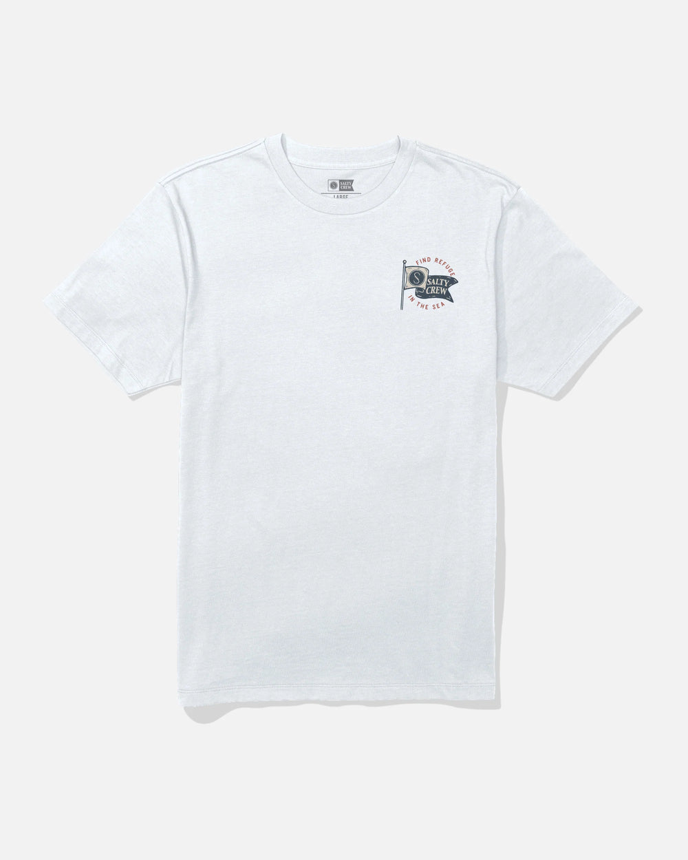 Salty Crew Men's Wavey Crew Tee - White - Sun Diego Boardshop