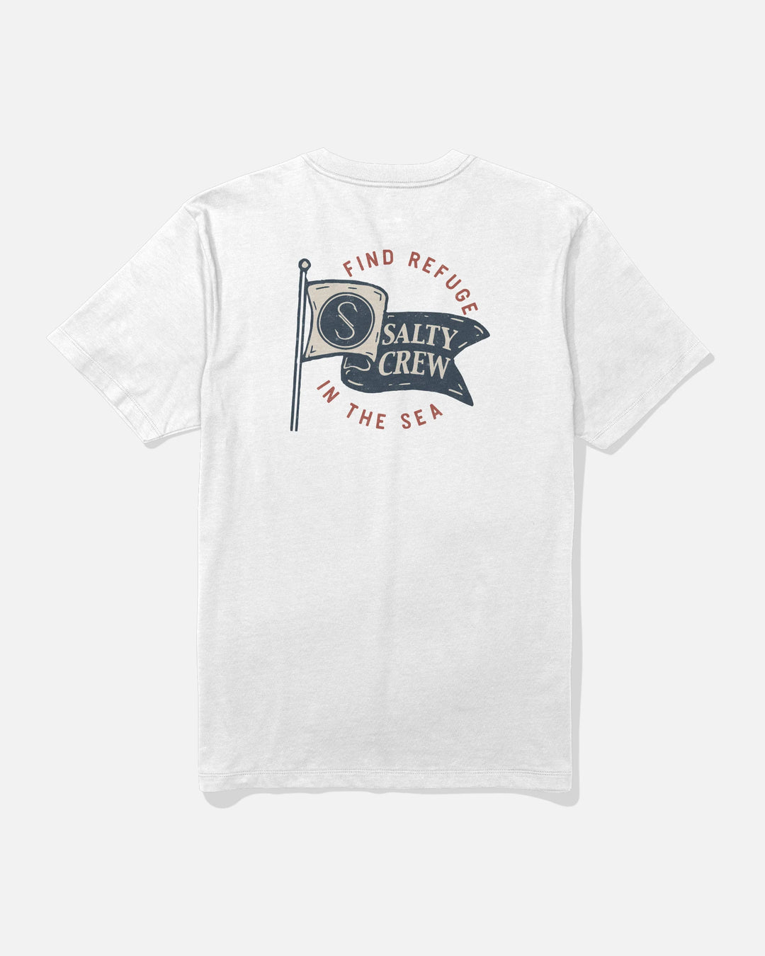 Salty Crew Men's Wavey Crew Tee - White - Sun Diego Boardshop
