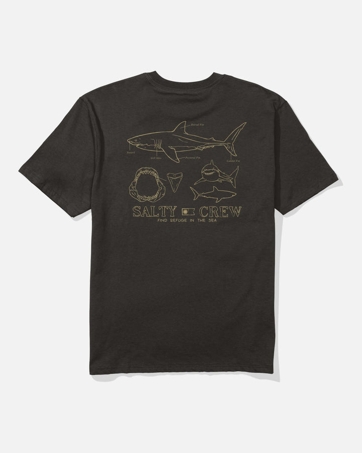 Salty Crew Men's Great White Classic Tee - Black - Sun Diego Boardshop