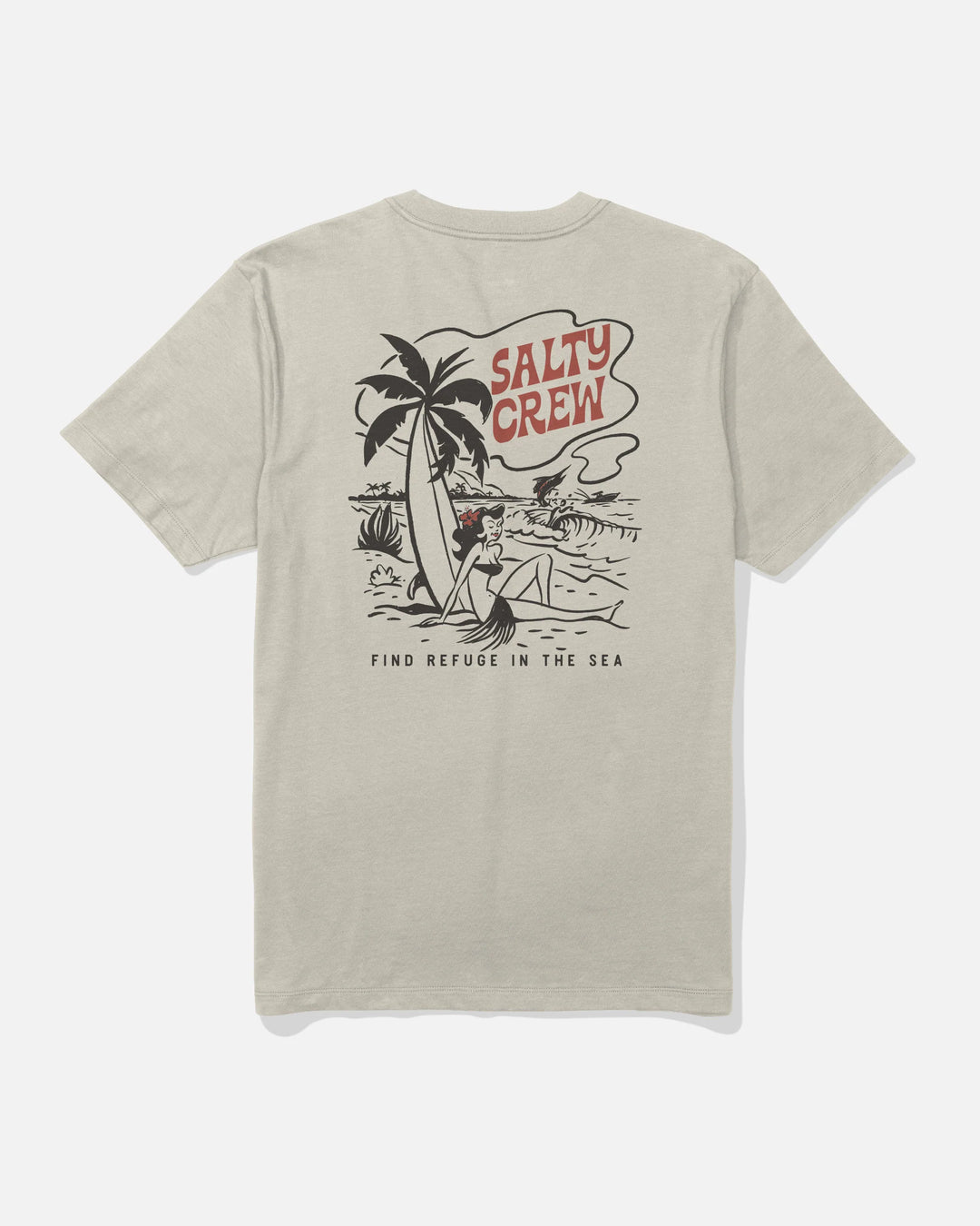 Salty Crew Men's Lounge Crew Tee - Bone