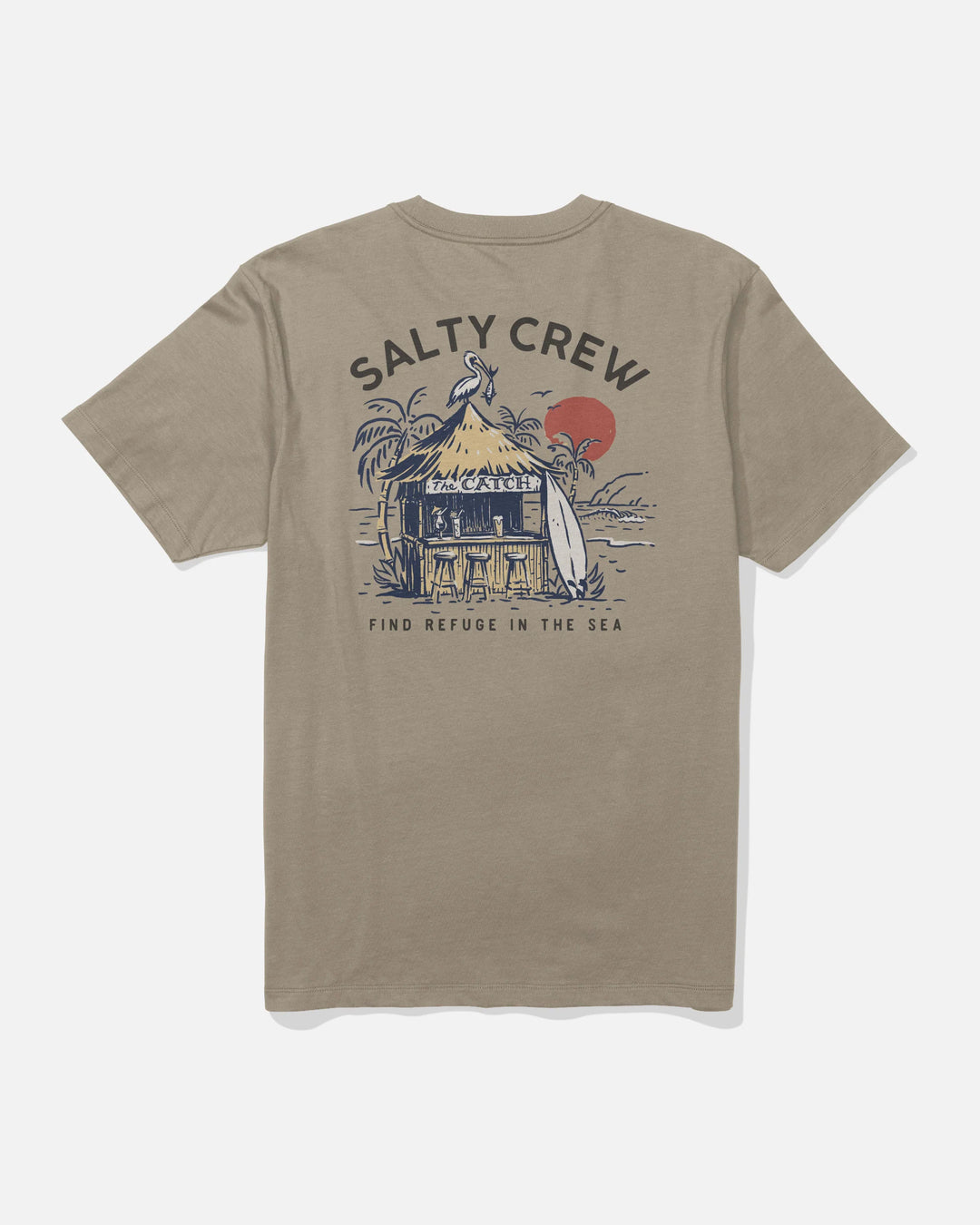 Salty Crew Men's The Catch Crew Tee - Twig - Sun Diego Boardshop